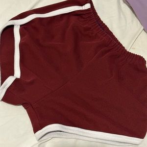 red shorts